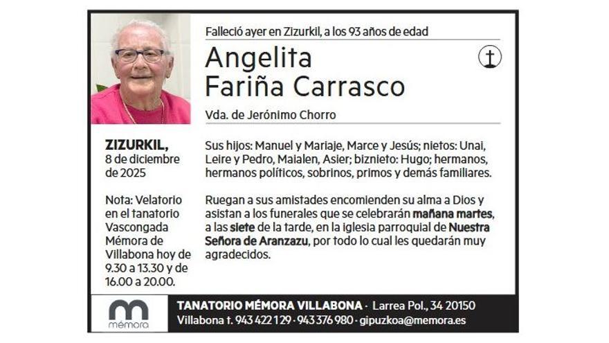 ANGELITA FARIÑA CARRASCO