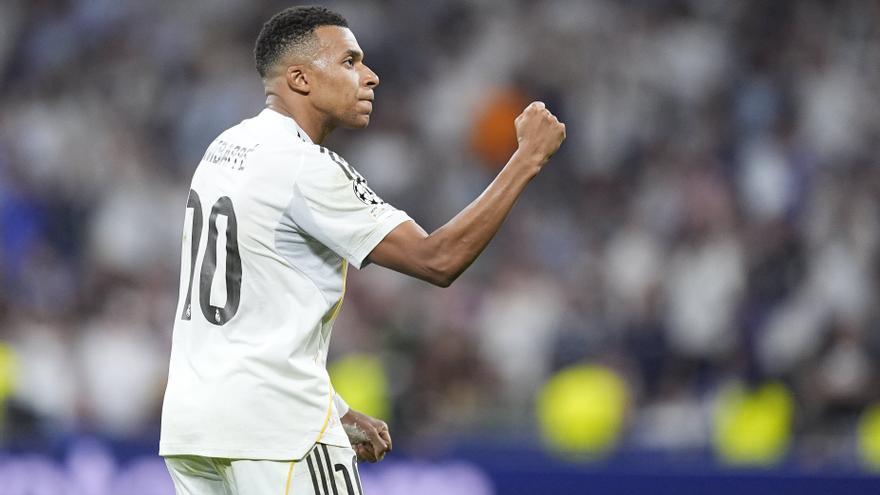 El Real Madrid gana gracias a un doblete de Kylian Mbappé