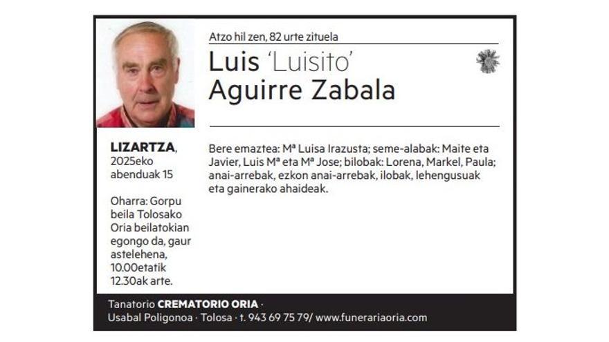 Luis Aguirre Zabala
