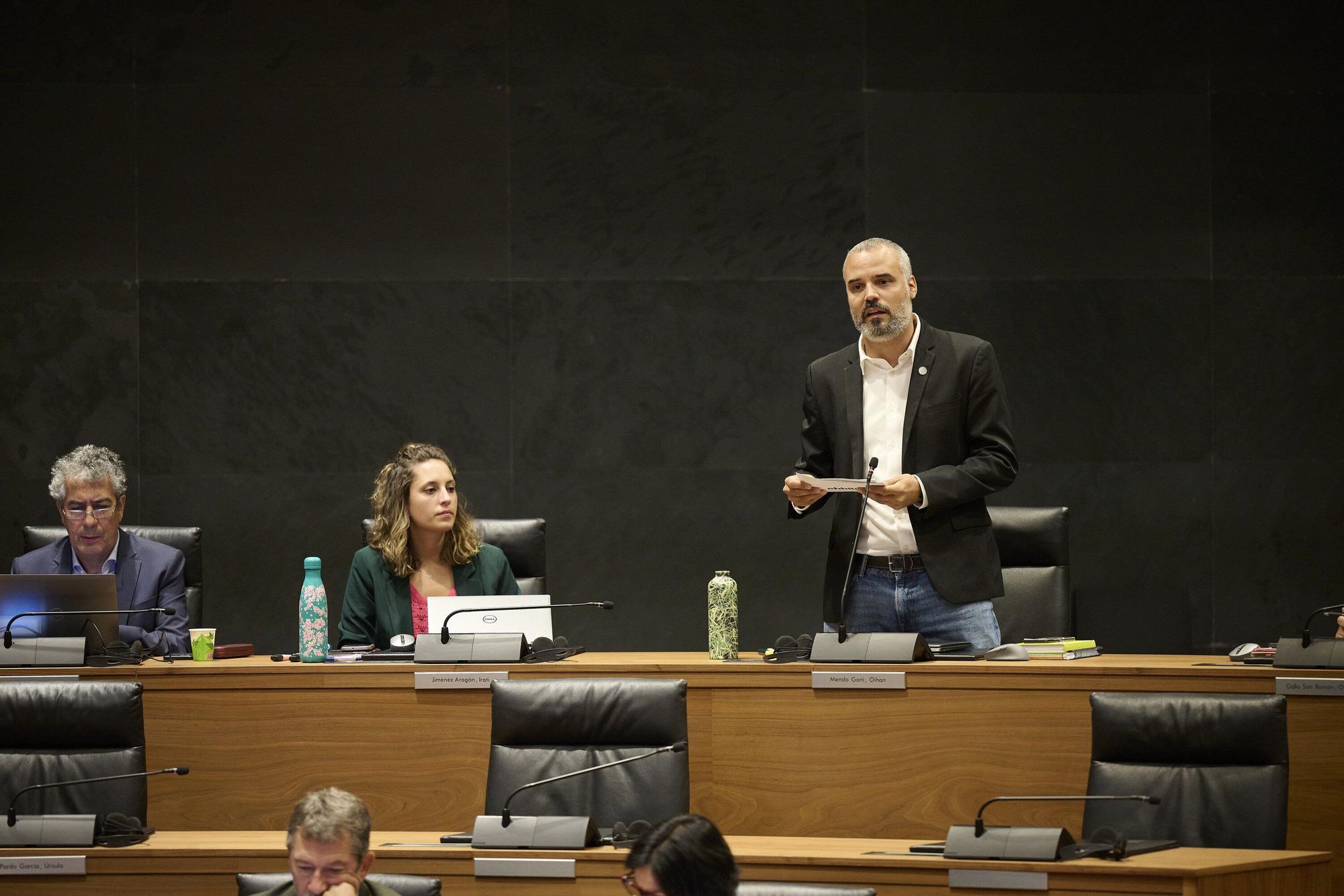 Fotos del pleno del Parlamento de Navarra (primero del curso 2025-26)