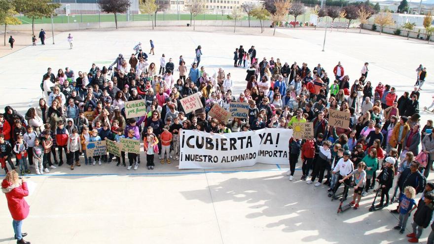 Contigo Tudela pide a UPN que se comprometa para la cubierta del Huertas Mayores