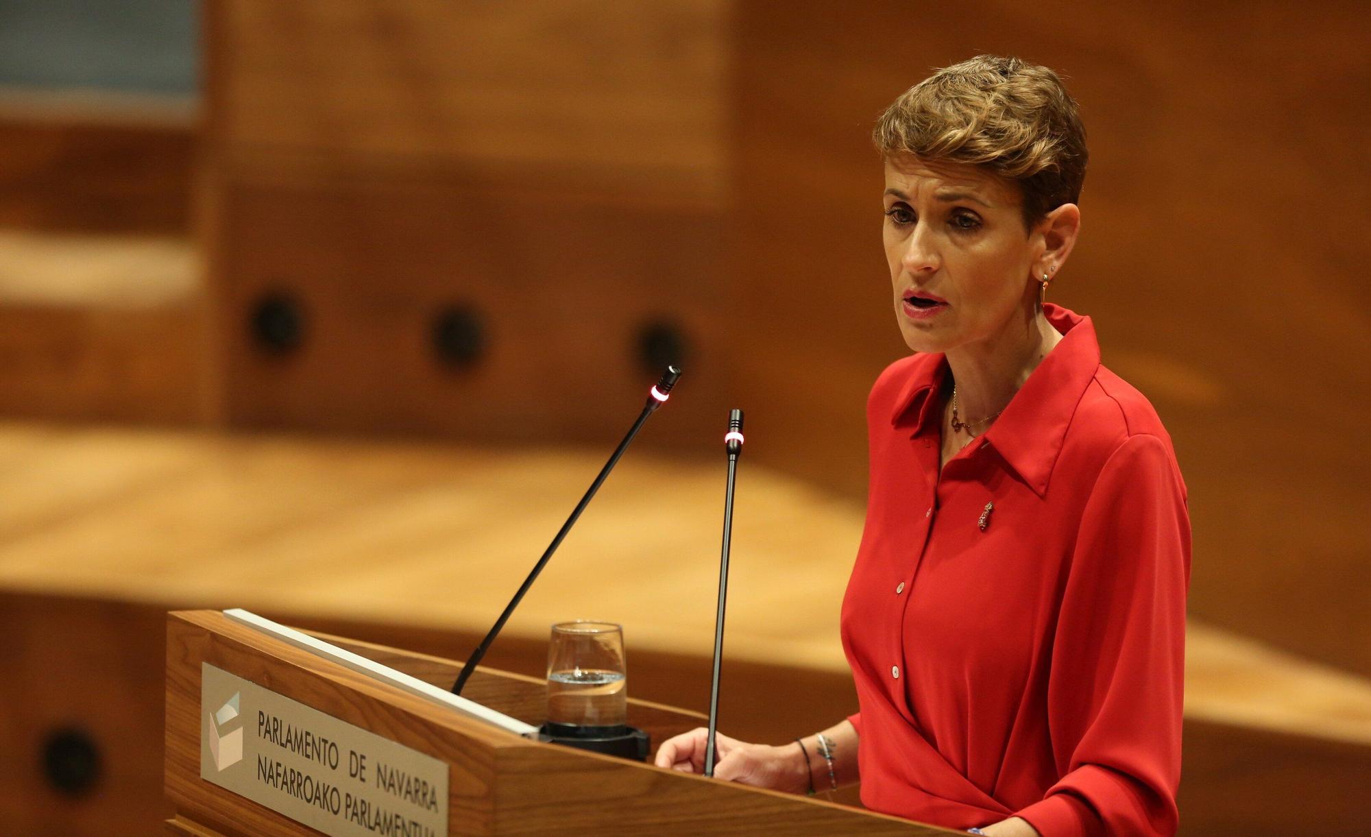 Fotos del debate del estado de la Comunidad foral de 2025