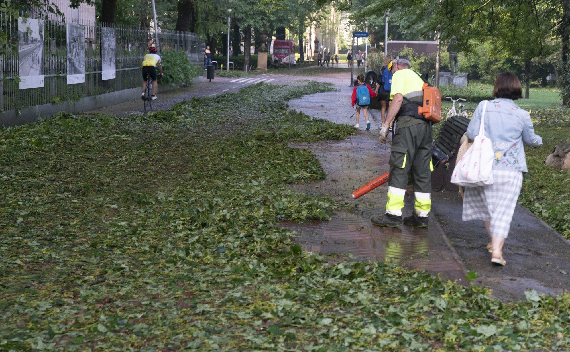 En imágenes: Así ha amanecido la capital alavesa tras la espectacular granizada