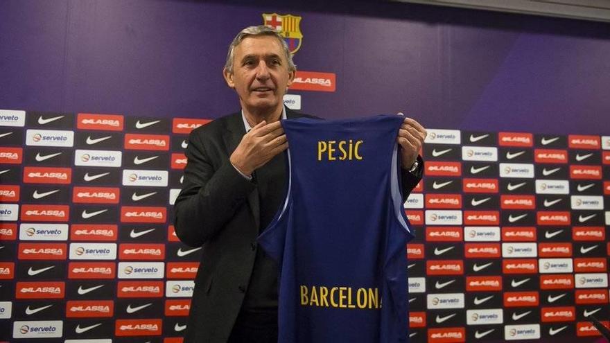 Pesic, nuevo entrenador del Barça de baloncesto.