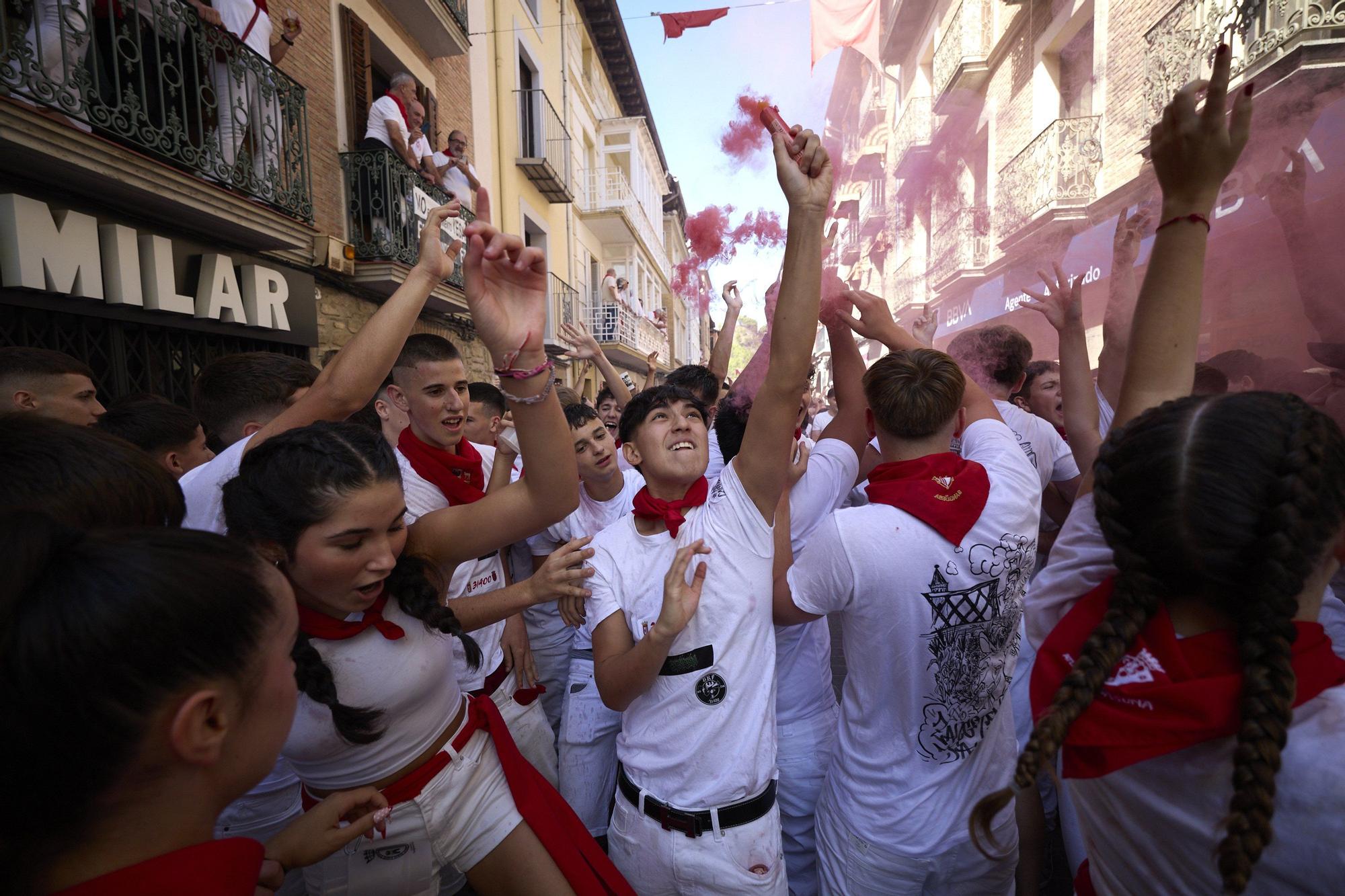 Fotos del cohete de fiestas de Sangüesa 2025