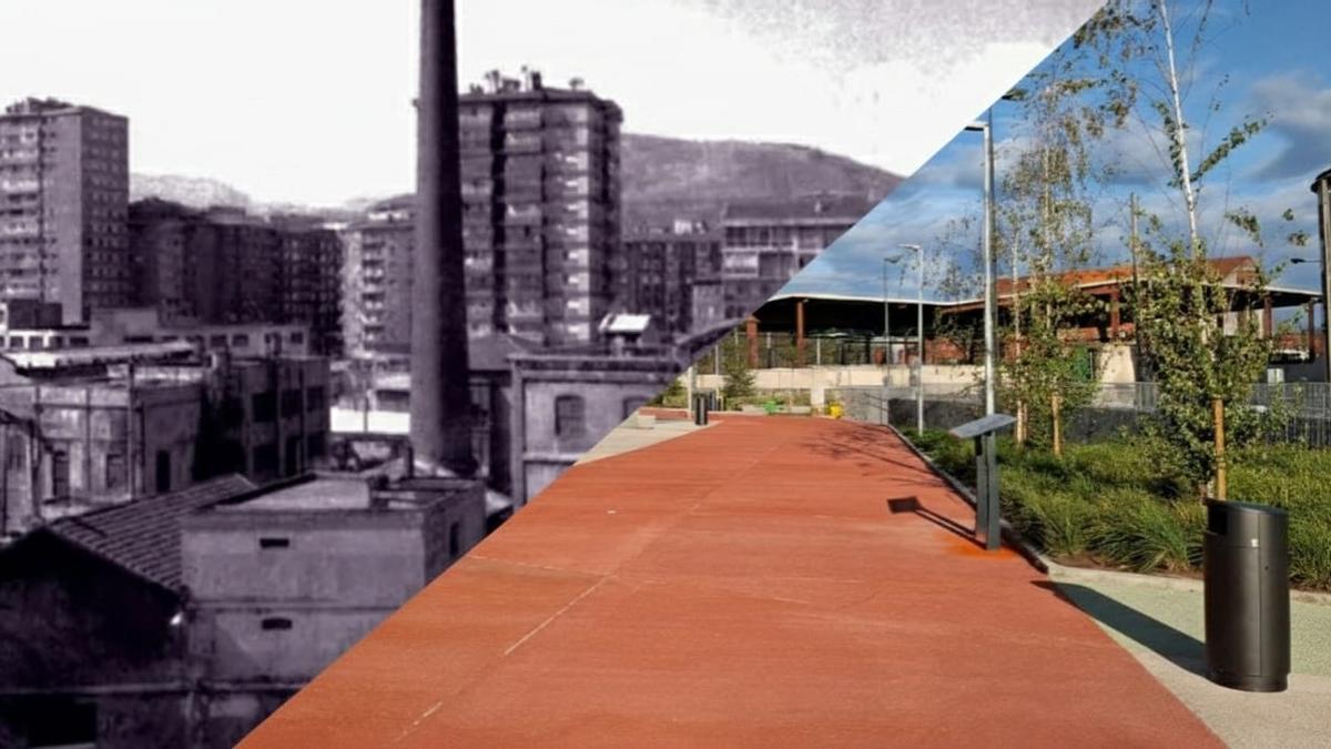 El parque de La Landa, inaugurado este verano, albergó la popular Jabonera Tapia.