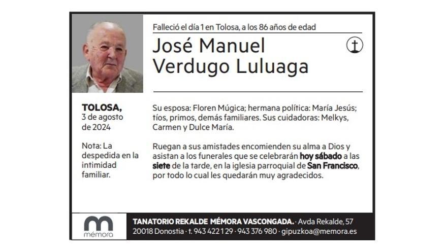 JOSE MANUEL VERDUGO LULUAGA