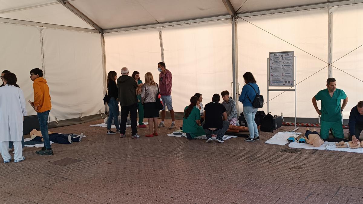 Los talleres se han impartido en una carpa de 200 metros cuadrados de superficie