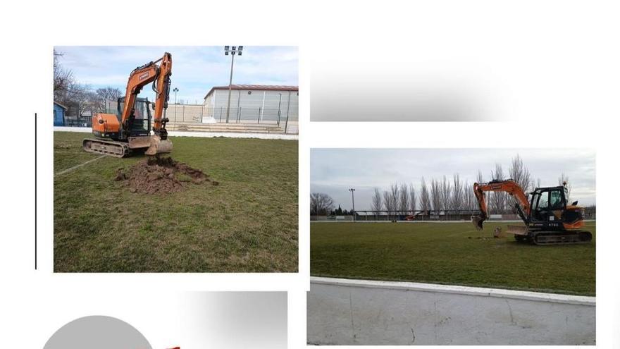 Ablitas inicia la transformación de su campo de fútbol municipal en césped artificial