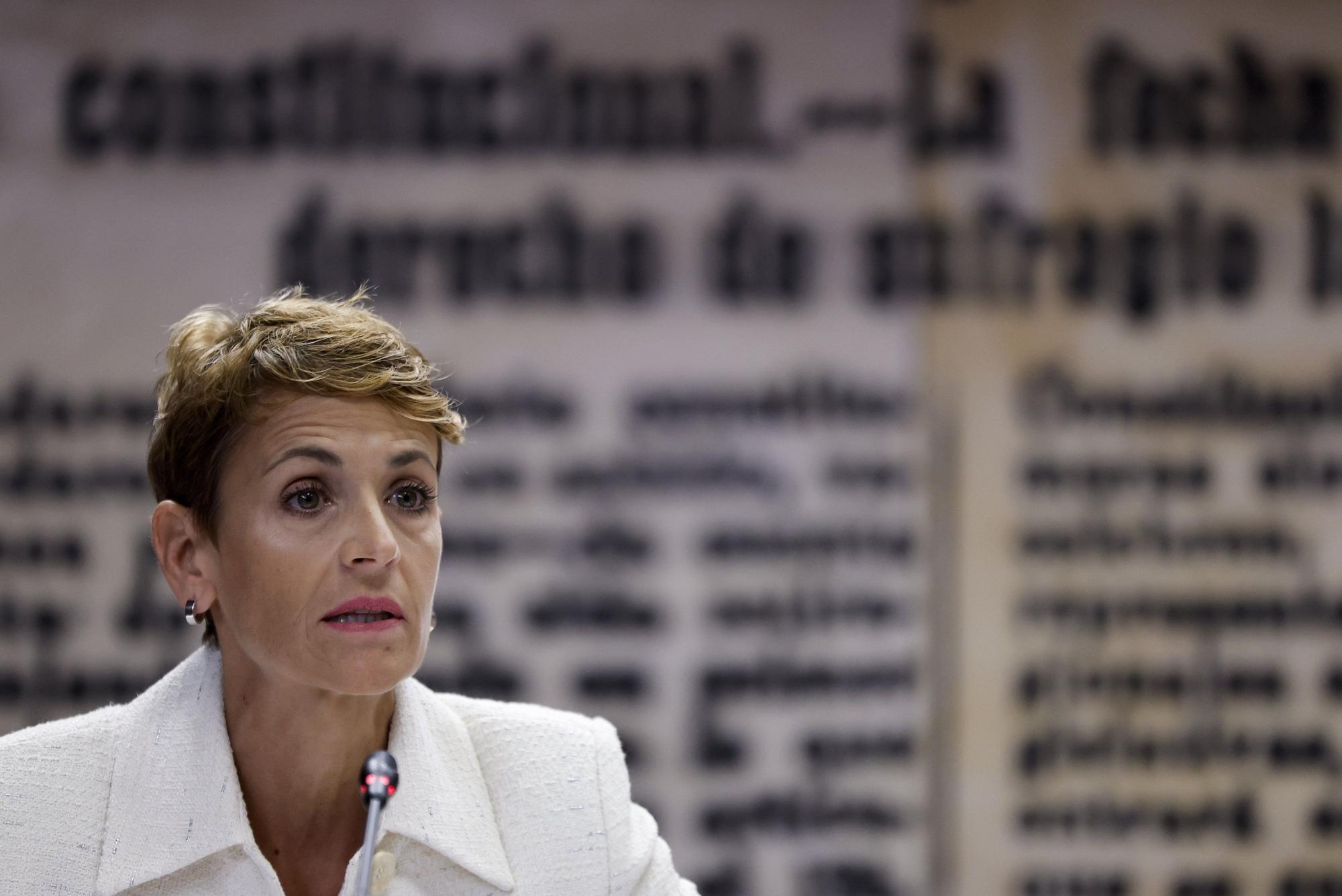 María Chivite comparece en el Senado en la comisión de investigación del 'caso Koldo'