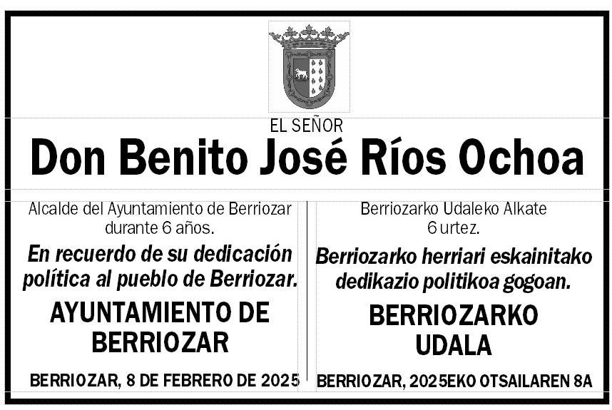 Benito José Ríos Ochoa
