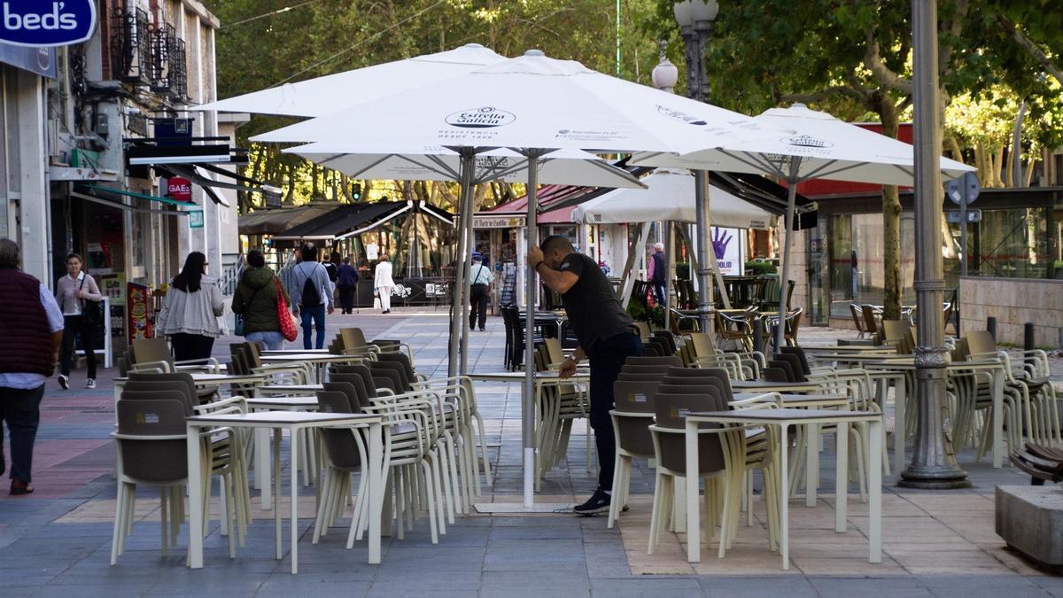 Terraza de un establecimiento hostelero.