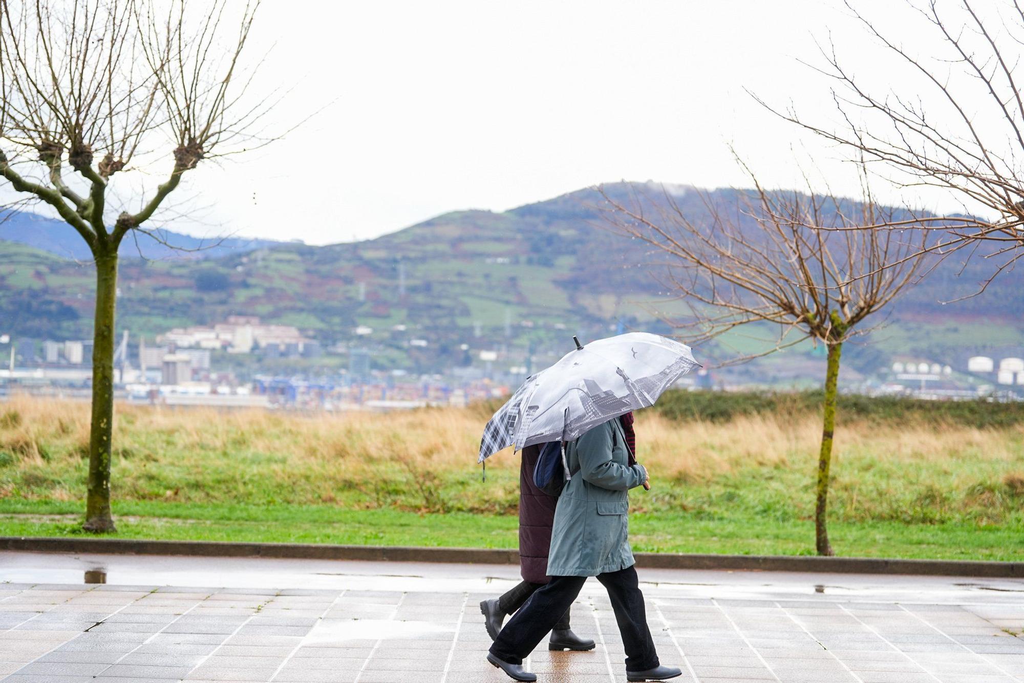 La lluvia seguirá durante toda la semana en Bizkaia