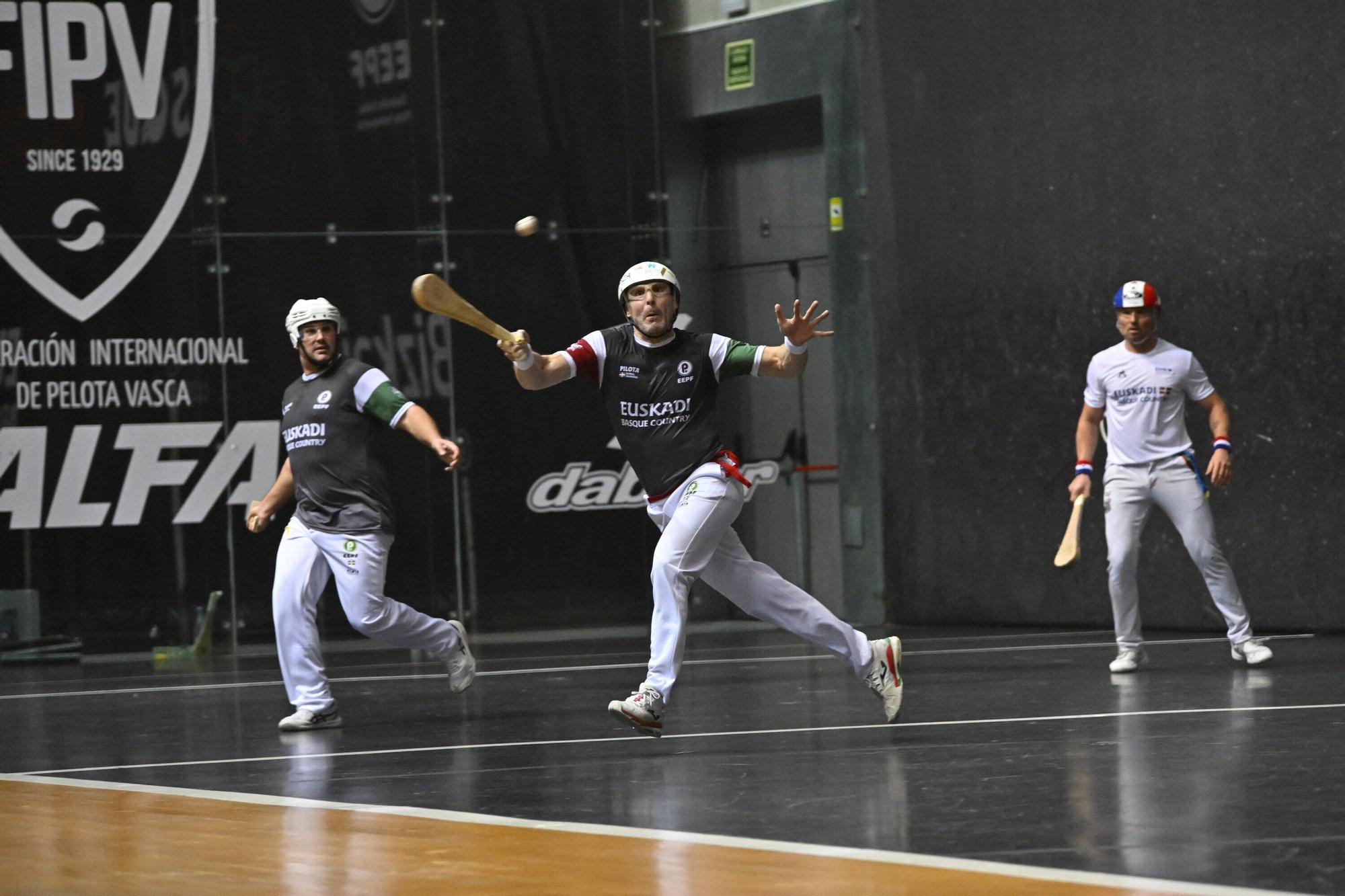 En imágenes: Final de pala corta de la Liga de Naciones de 36 metros entre Euskal Selekzioa y Francia