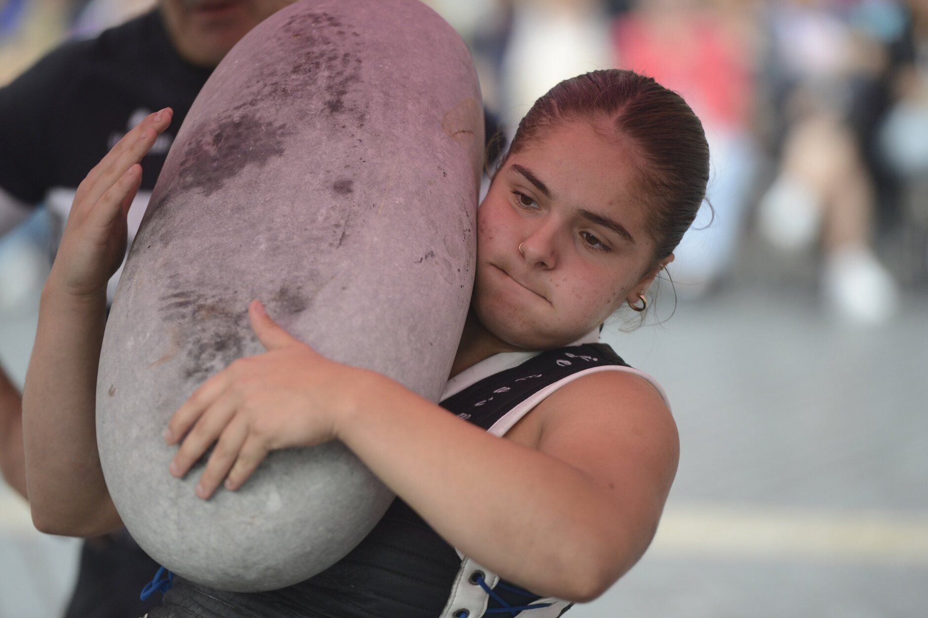 En fotos: herri kirolak en la plaza del Arriaga