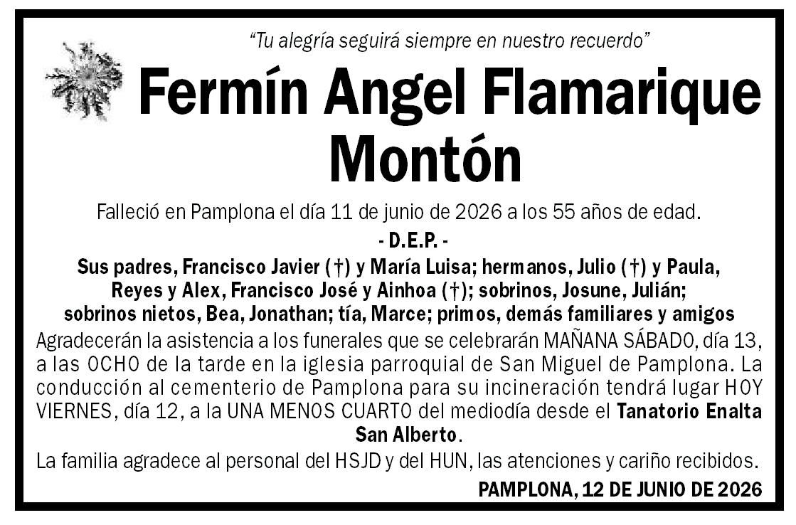 Fermín Angel Flamarique Montón