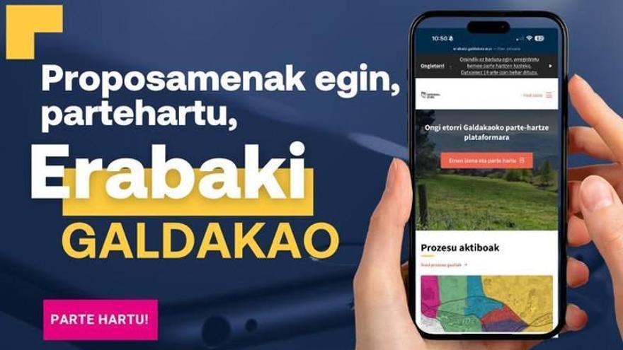 La plataforma de participación Erabaki Galdakao se acerca a las 3.000 personas registradas