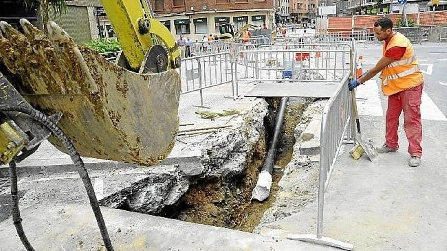 Cortes de tráfico en Bilbao por trabajos de canalización y urbanización