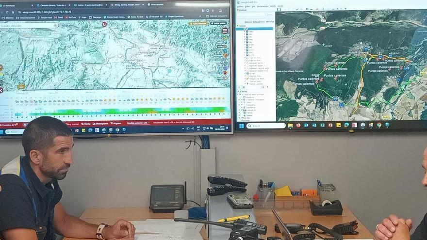 El incendio de Ezkabarte queda perimetrado y estabilizado: se retiran los medios aéreos