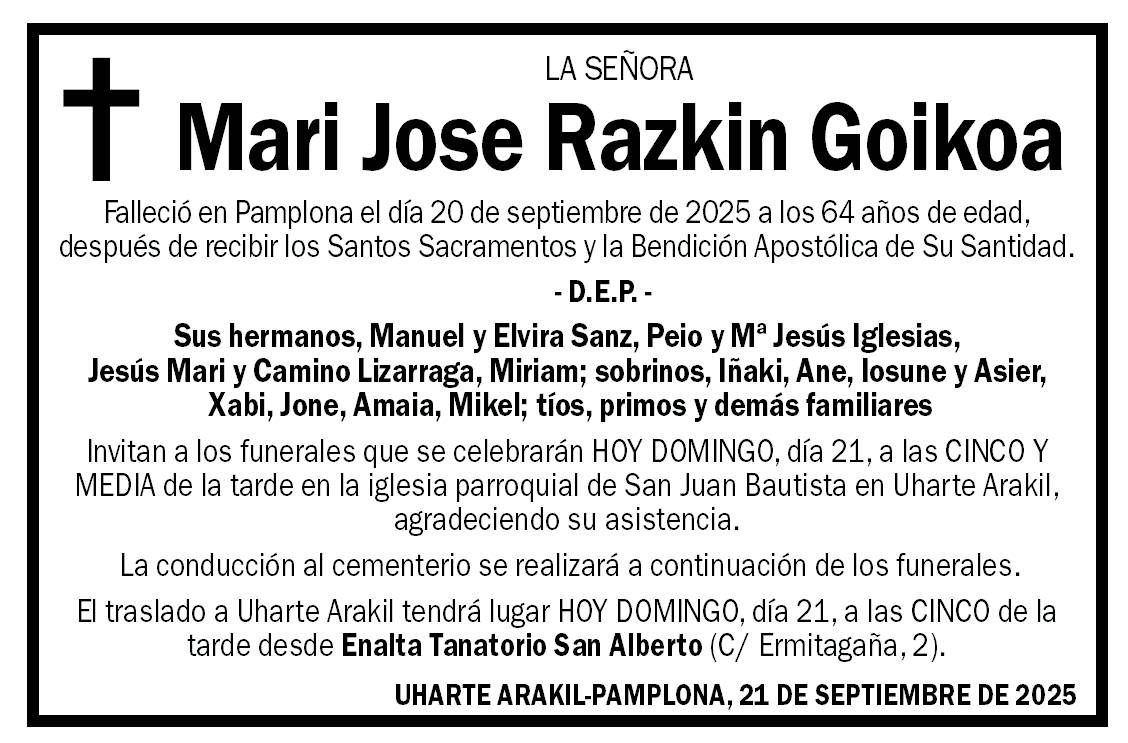 Mari Jose Razkin Goikoa