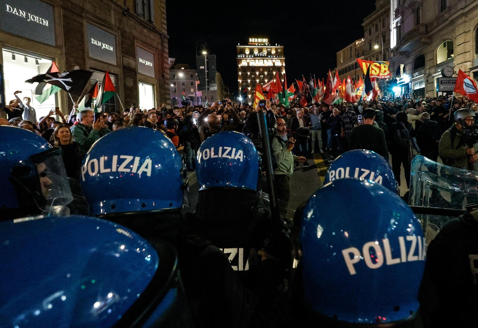 Protestas y disturbios tras la interceptación de la Flotilla Global Sumud
