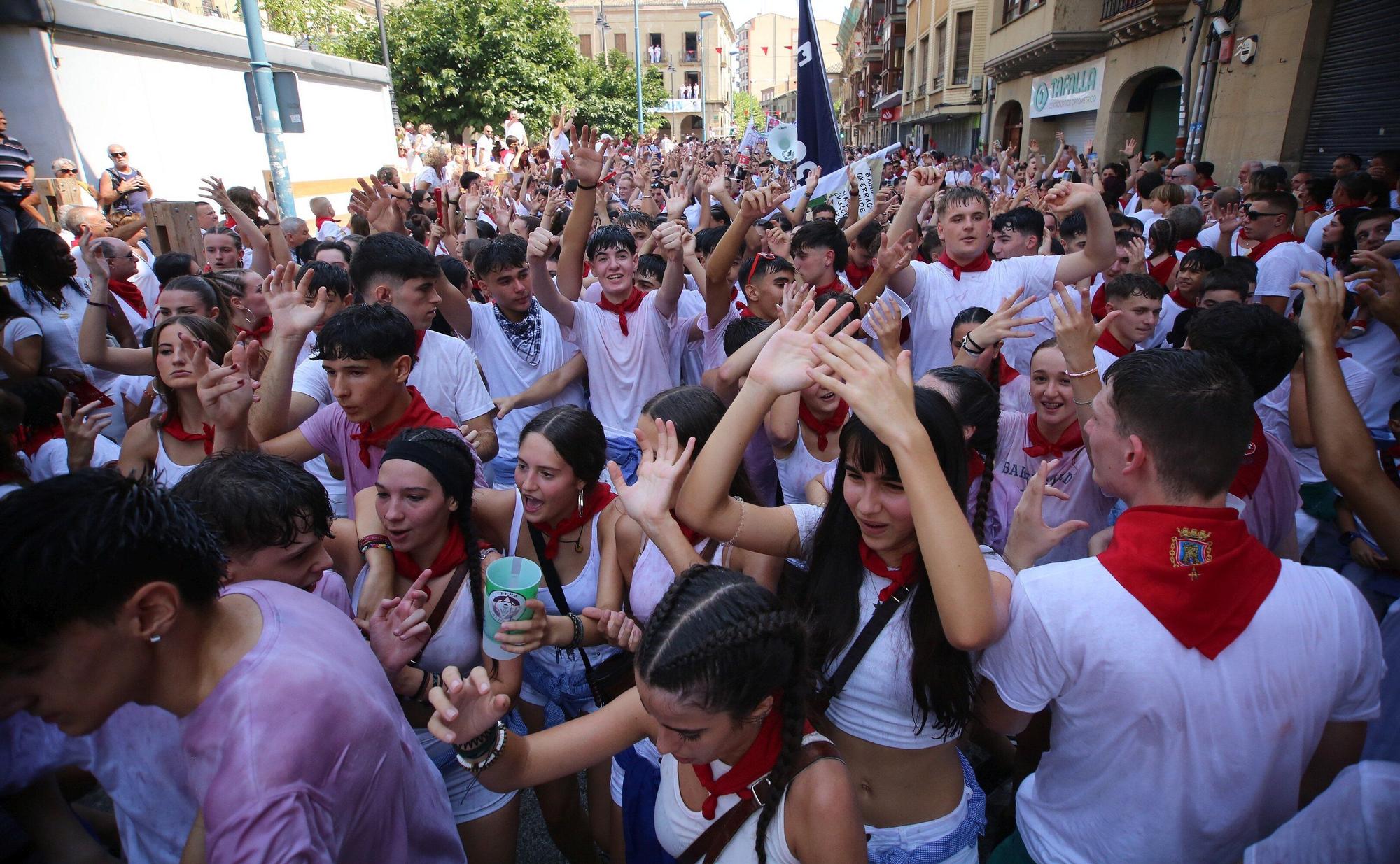 Fotos del chupinazo de Tafalla
