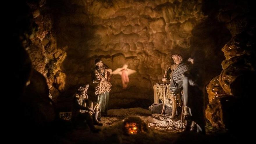 Detalle del histórico belén restaurado que podrá verse a partir del día 22.