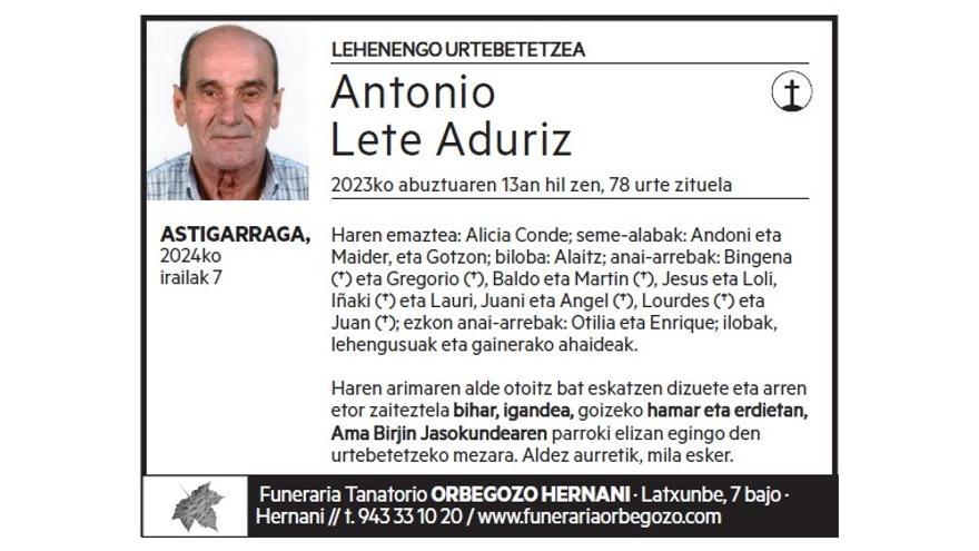 Antonio Lete Aduriz