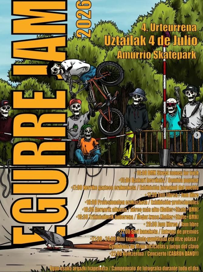 Programa de la IV Egurre Jam en Amurrio