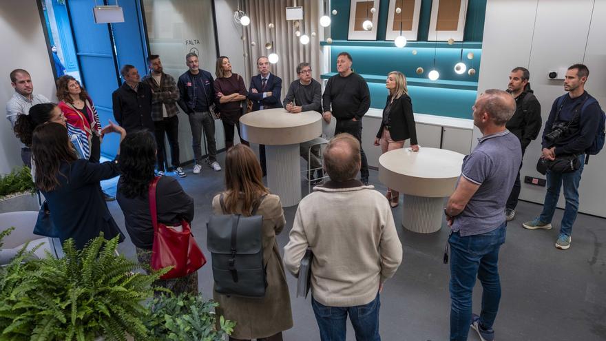 La Oficina de Turismo de Pamplona reabrirá en mayo con un diseño inspirado en la pelota vasca