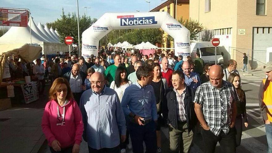 El Nafarroa Oinez 2014 ya camina, &quot;multitudinario&quot;, por Sangüesa.