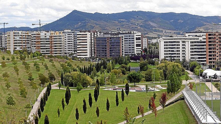 El barrio de Erripagaña que comparten los ayuntamientos de Burlada, Pamplona, Valle de Egüés y Huarte.  | FOTO: PATXI CASCANTE