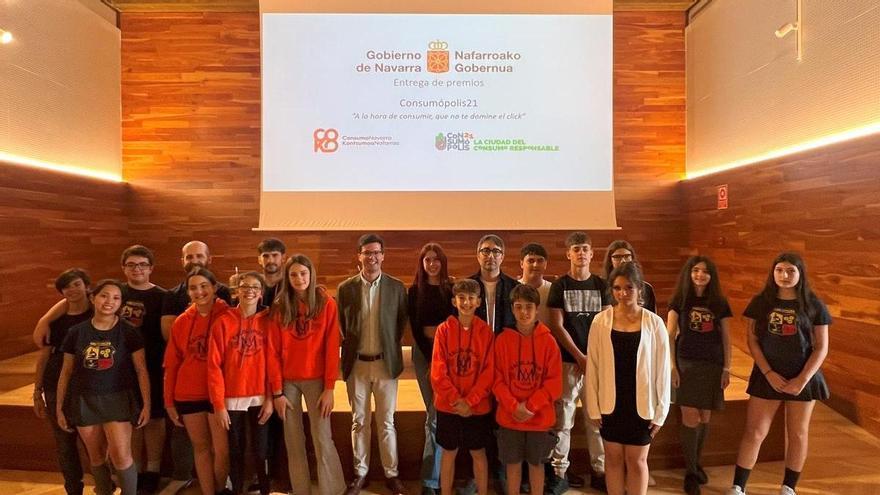 Los colegios Luis Amigó, Escolapios Calasanz y el IES Berriozar, ganadores del concurso escolar Consumópolis 21