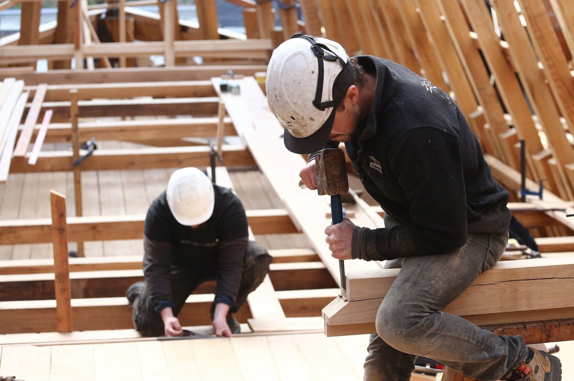 2018-3-21.Construcción de la réplica de la Nao San Juan, ballenero vasco hundido en Canadá en 1565, en la Factoría Albaola.