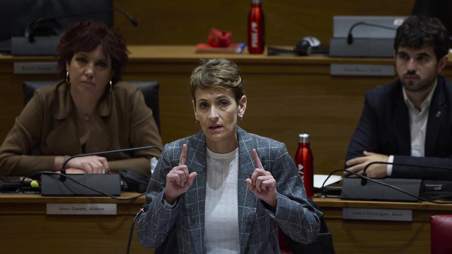 Fotos del pleno del Parlamento de Navarra del 27 de noviembre