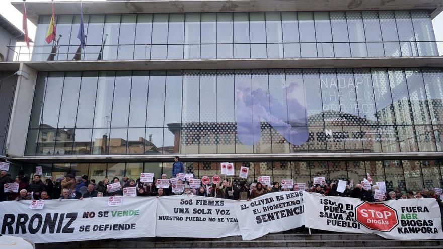 Prosigue la movilización de Arróniz contra las planta de biogás
