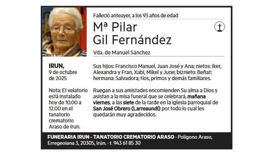 Mª PILAR GIL FERNANDEZ