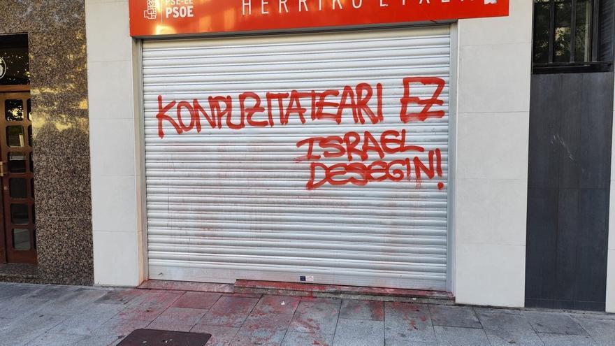 Vuelven a atacar la sede socialista en Tolosa: &quot;Son expresiones de odio&quot;