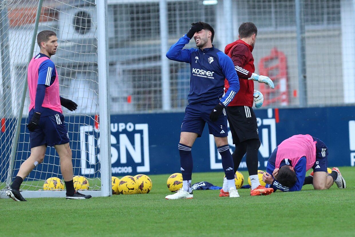 Último entrenamiento de Osasuna de este 2023