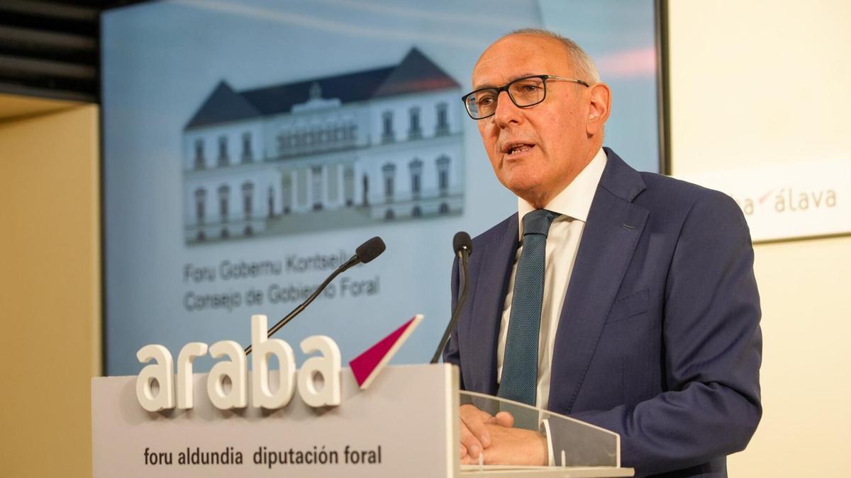 Ramiro González en rueda de prensa.