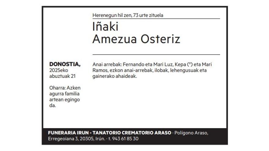 Iñaki Amezua Osteriz