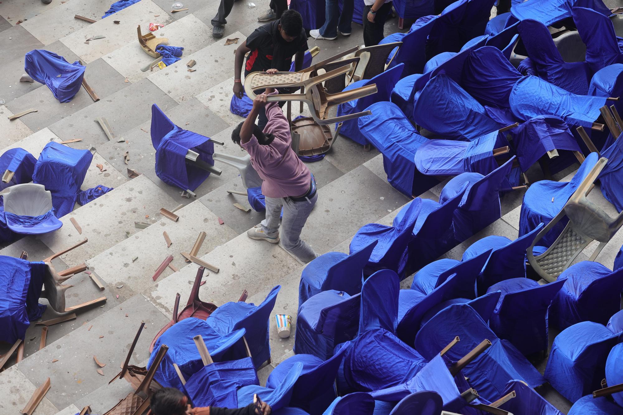 Imágenes de la visita de Messi a India