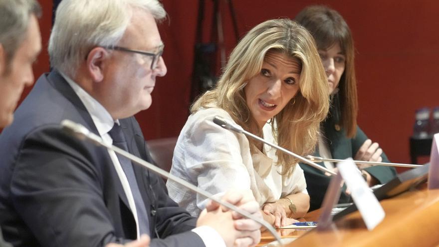 Yolanda Díaz defiende una subida sustancial de salarios