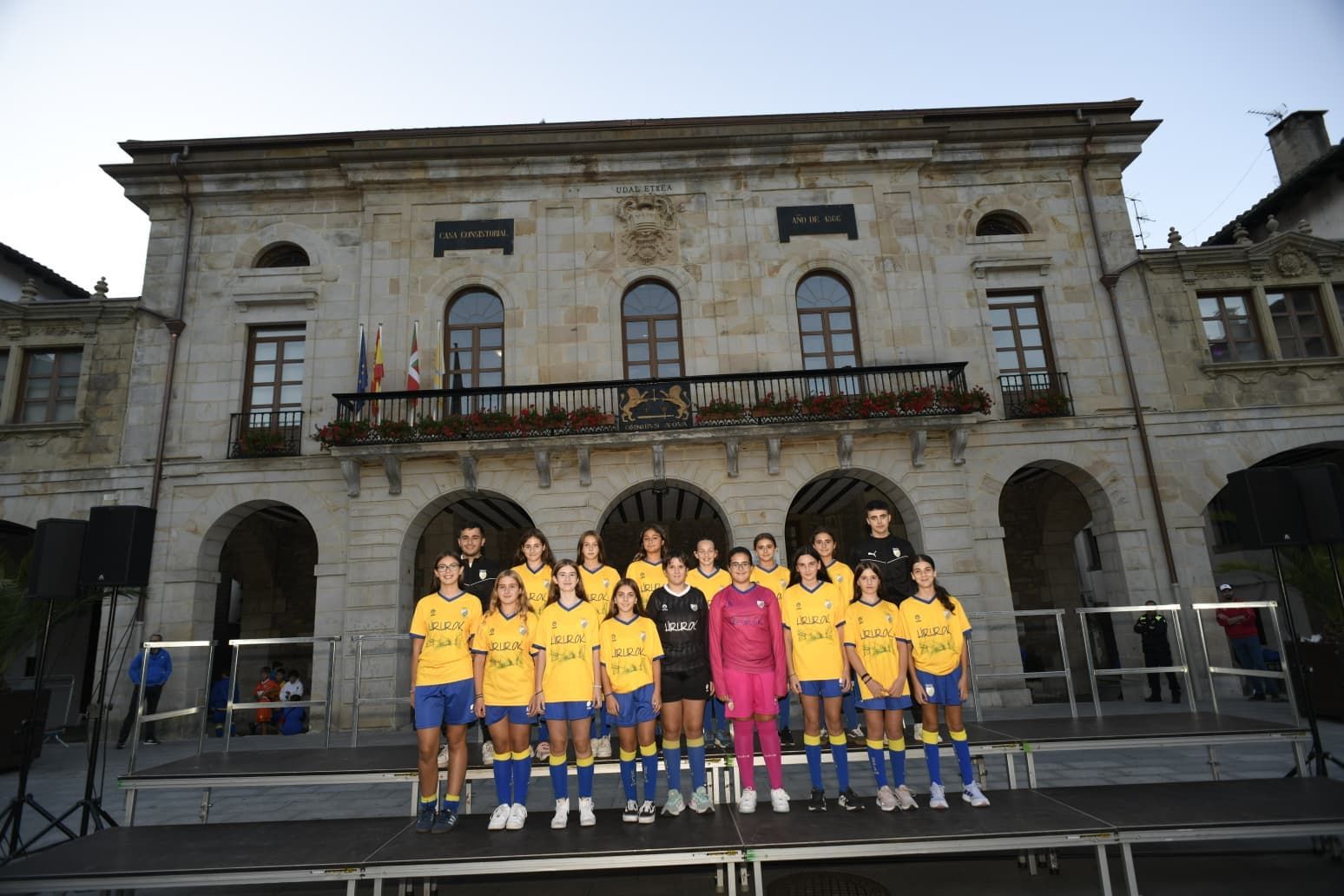 Presentación de los clubes deportivos de Urretxu y Zumarraga