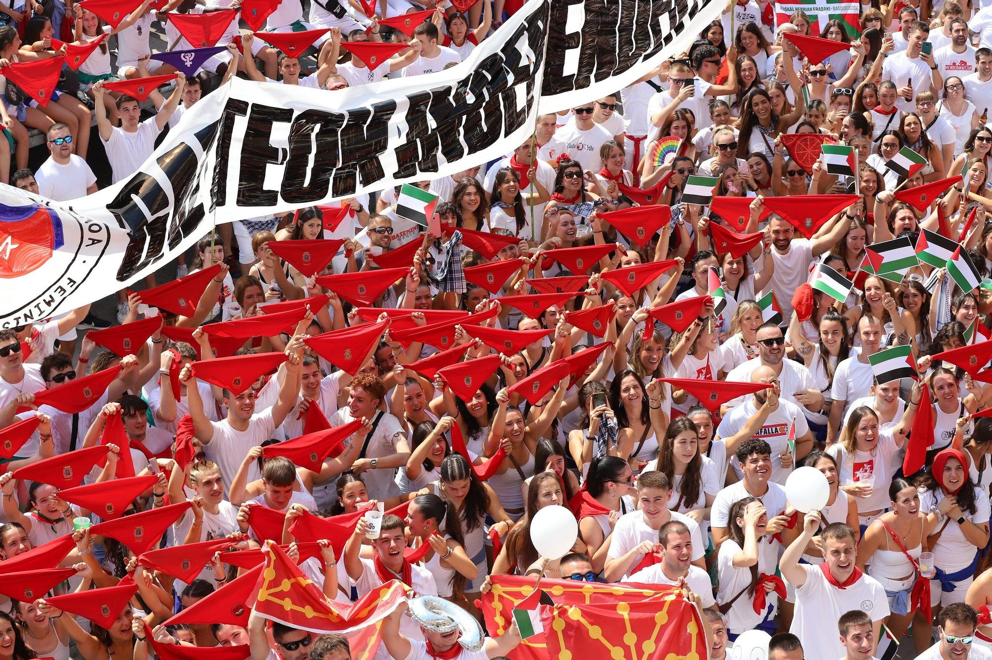 Fotos del chupinazo de Tafalla