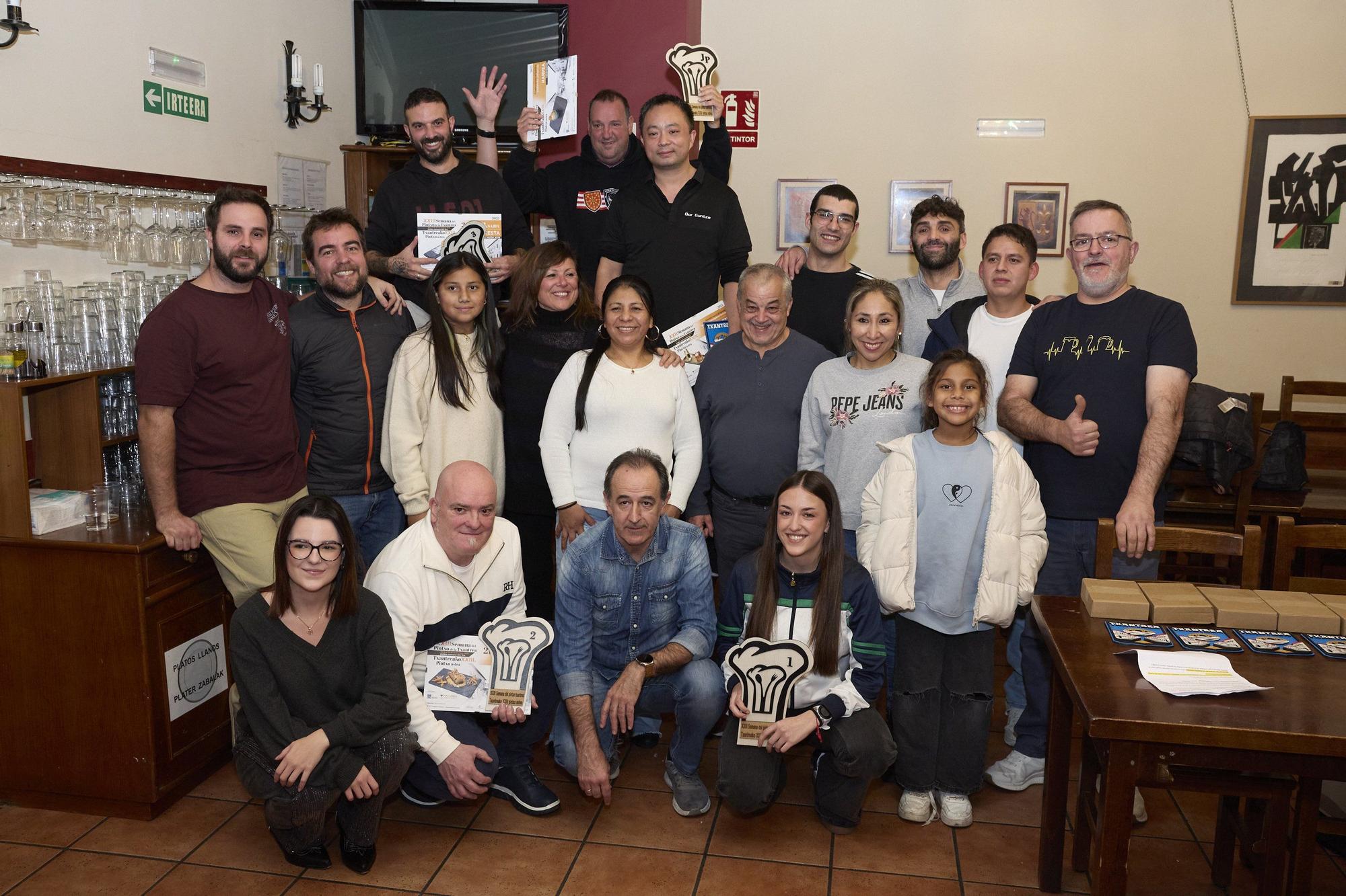 Entrega de premios de la XXIII Semana del Pintxo de la Txantrea