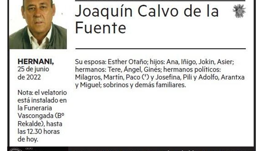 Joaquín Calvo de la Fuente