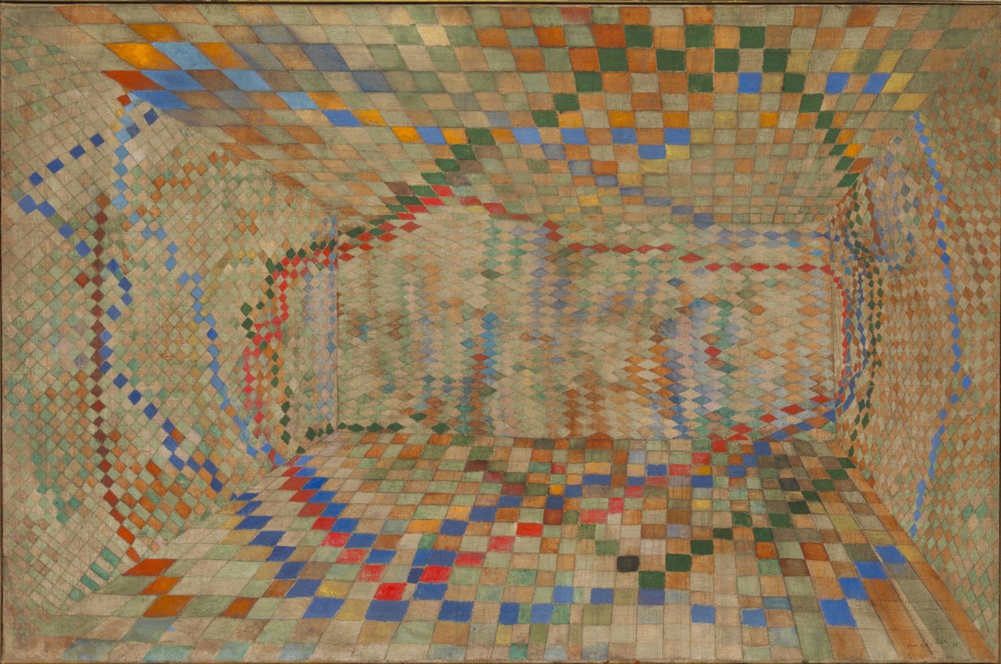 ‘Habitación ajedrezada’ (1935).
