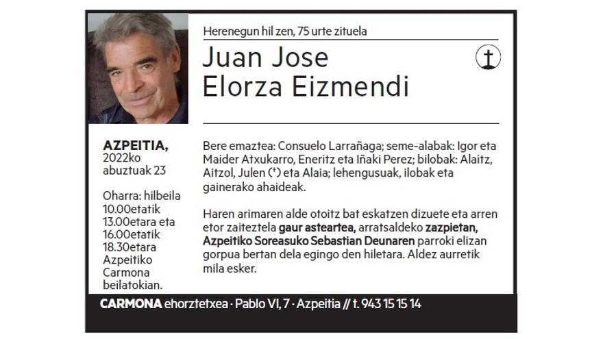 Juan Jose Elorza Eizmendi