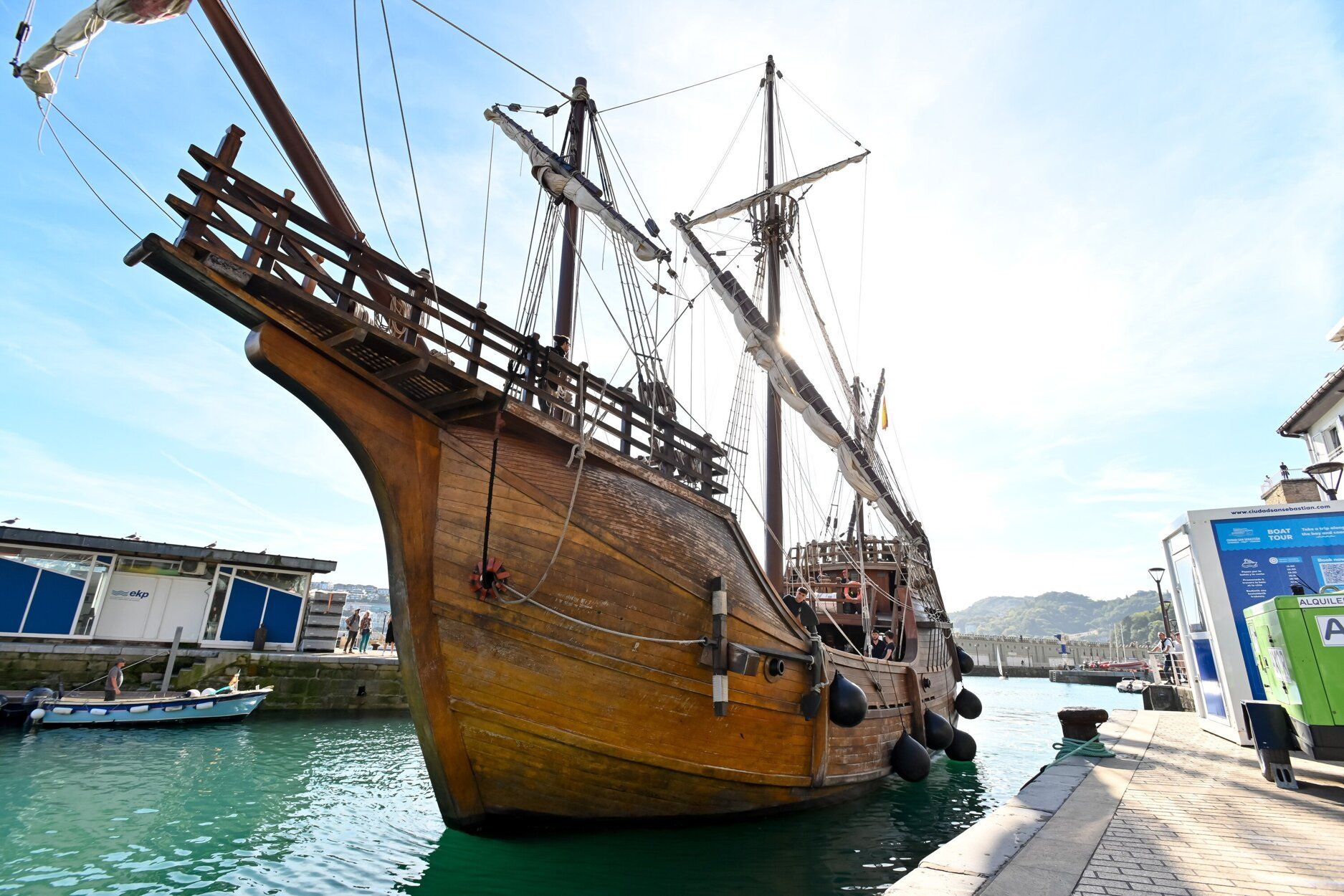 Llegada de la nao 'Santa María' a Donostia